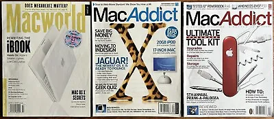 *LOT Of 3* Magazines - Macworld & MacAddict (Apple Macintosh) • $20