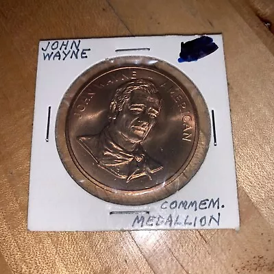 John Wayne American Coin Stamped 1979 1 1/2  Across • $8.95