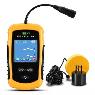 New LCD Color Screen Wired Fish Finder 100M Depth  Sonar  Sounders O5A1 • $63.80