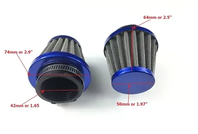 2pcs Air Filter For GY6 125cc 150cc Scooter Moped ATV SUNL ROKETA TAOTAO (42MM) • $11.99