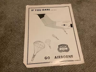 Original Vietnam Era Airborne Recruiting Poster Army • $36