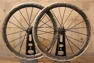 Mavic Cosmic Carbon Carbone Slr Clincher Road Wheel Set Shimano Free 11 Speed • $664.05