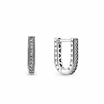 $69.95 • Buy Authentic PANDORA U-shaped Hoop Earrings