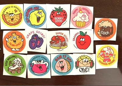 14 Trend Scratch & Sniff Retro 80s Repro Stickers. Free Shipping! Set #2 1980s • $10