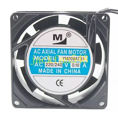 YM208ATS1 AC 220/240V 0.10A 8CM 8025 80X80X25MM Aluminum Frame Cooling Fan • $16.09