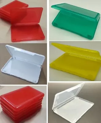 £3.43 • Buy COLOURED + CLEAR Plastic Business Card Holders Credit Card Case Pocket Wallet