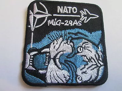 Nato MiG 29AS - Embroidered Badge Iron Or Sew On - P075 • £4.95