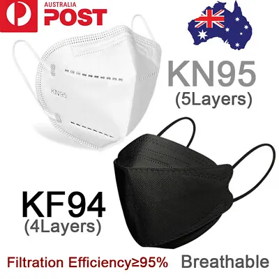$8.27 • Buy AU KF94 N95 KN95 Mask Certified Disposable Respirator 3D Face Masks 4/5 Layers
