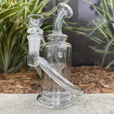 5  Inch Mini Clear Micro 10mm Incycler Hookah Bong Tobacco Water Pipe • $24.95