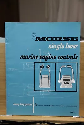  Brochure Mfg Dealer Morse Single Lever Controls Steering Systems Hudson OHIO  • $15