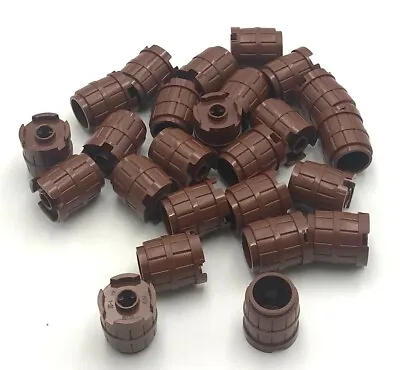 $8.99 • Buy Lego 25 New Reddish Brown Containers Barrel 2 X 2 X 2 Parts