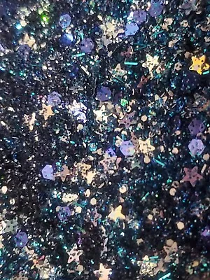 Night Sky |Blue Glitter Mix|Nail Art|Acrylics & Gels  • $2.75