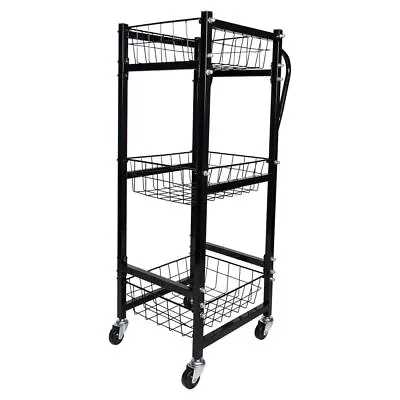 Easy-Up Rolling 3-Basket Cart | Portable Design | Durable Construction • $219.99