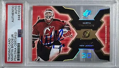 Martin Brodeur Auto Card Upper Deck #59 2006 New Jersey Devils PSA Encap • $127.99