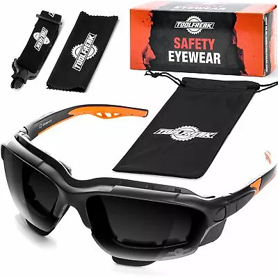£19.99 • Buy ToolFreak Safety Glasses Tinted Lens Foam Surround With Headstrap EN166/EN172