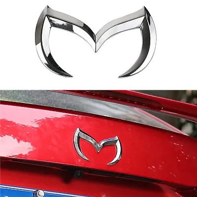 Silver Evil M Badge Emblem Rear Truck Decor Sticker For Mazda 3 5 6 MX-5 Miata • $8.99