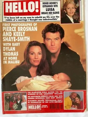 Hello! Magazine #447-1 March 1997-pierce Brosnan With Baby Dylan - Mr Motivator • £8.50