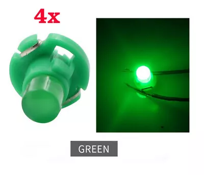 4Pcs T3 Bulbs Light LED 12V COB Dashboard Switch Cluster Warning Green Colour • $8.95