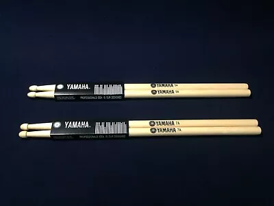 $14 • Buy Premium Yamaha 5A/7A Drum Sticks,  All Maple Wood, Fits All Drums, Natural Color