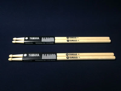 $14 • Buy Premium Yamaha 5A/7A Drum Sticks,  All Maple Wood, Fits All Drums, Natural Color