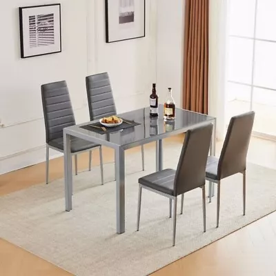 Modern 4-seater Dining Table Chair Set • $256.22