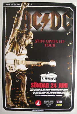 $49.95 • Buy Ac/dc Swedish Concert Tour Poster 2001 Stiff Upper Lip Angus Malcolm Young