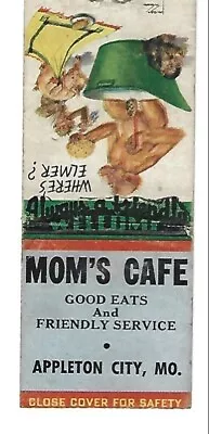 Vintage Match Cover - Appleton City Mo. - MON'S CAFE! • $0.99