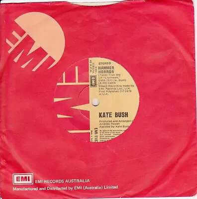 Kate Bush - Hammer Horror - 7  45 Vinyl Record - 1978 • £4.33