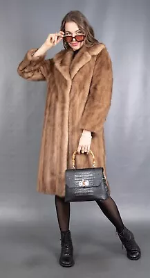 12315 Gorgeous Real Mink Coat Luxury Fur Jacket Beautiful Look Size M • $1