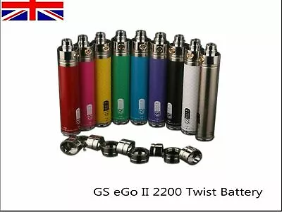 £2.99 • Buy 100% Genuine GS EGo II Twist 2200mAh Variable Voltage|Pen Mod VAPE Fast Dispatch