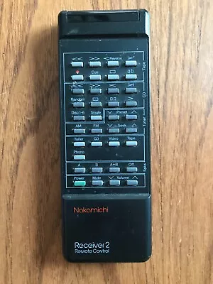 Nakamichi Receiver 2 Remote Control OEM Tuner CD Video Tape Phono • $31.99