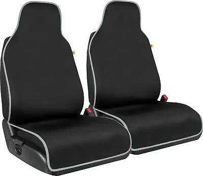 Black Neoprene Car Seat Covers For Front Seats 2 Pack - Waterproof Seat Covers • $39.99