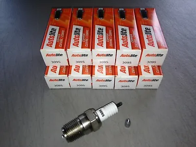 TEN(10) Autolite 3095 Spark Plug BOX Fits Hit/Miss Maytag 92 Old Car/Truck/Farm • $39.90