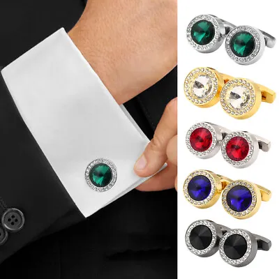 Button Cover Shirt Clothing Buttons Crystal Jewelry Accessories Men Or Women • $3.79