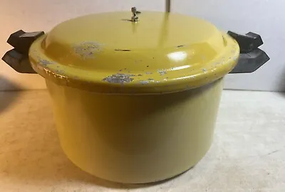 Vintage Sears Pressure Cooker Canner Yellow  620.515000 409A • $26.98