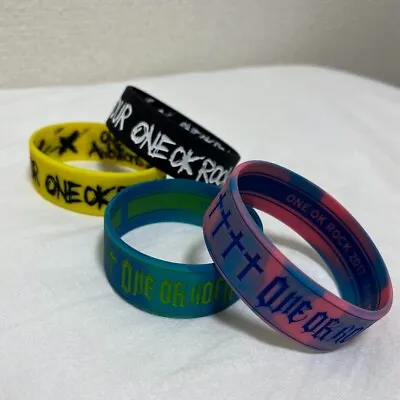 ONE OK ROCK Tour 2017 Ambitions Official Goods Silicon Rubber Band Bracelets Set • $75.99