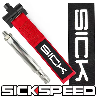 Sickspeed Front Bumper Sports Track Racing Rear Tow Hook Strap Red Sick  Mini • $33.05