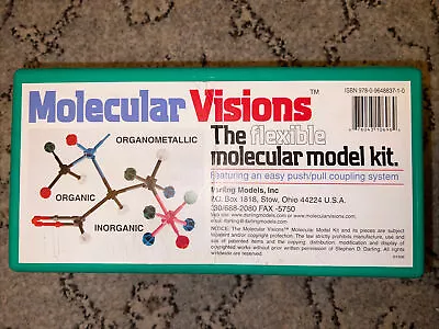 Molecular Visions Flexible Molecular Model Kit Organic Inorganic Push Pull Kit • $24