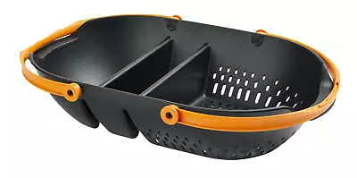 Garden Harvest Basket For Flowers And Vegetables Durable Plastic Black • $26.99