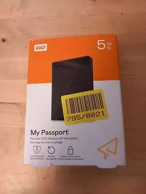 WD 5TB My Passport For Windows External Hard Drive HDD USB Western Digital • £99