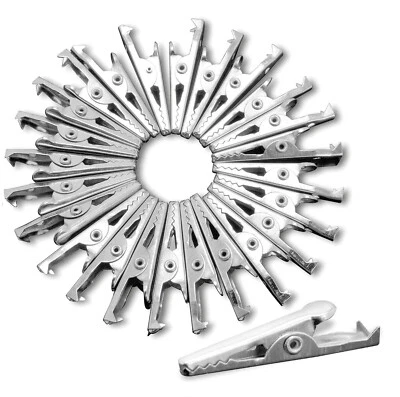 $9.80 • Buy 100 Pcs Electric Non Insulated Testing Crocodile Clamps Alligator Clips