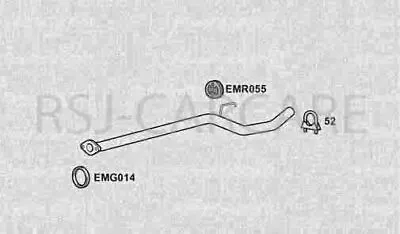 Klarius DN645J Exhaust Centre Pipe NOTE 1.5DCI 06-09 • $79.97