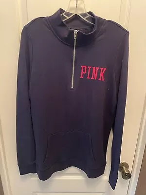 Victorias Secret Pink Navy Blue Jacket Size Large  • $6.50