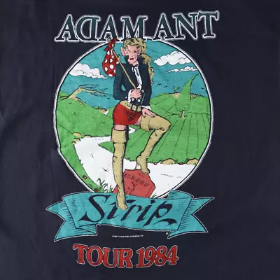 $21.84 • Buy Vintage 1984 Adam Ant Strip Tour TShirt Classic Black Unisex S-5XL VE708