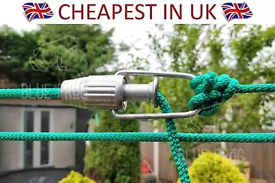 Metal Clothesline Rope Tightener For Pulleys/Fixed Clothes Laundry Washing Line • £7.99