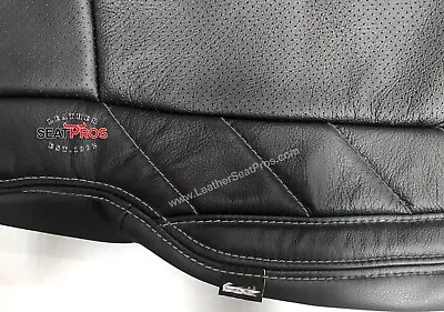 Leather Seat Covers 2015-20 Ford F-150 SuperCrew SuperCab XLT STX Limited Black • $748.95