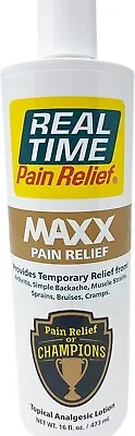 Real Time Pain Relief MAXX Pain Relief 16oz Flip Top Bottle • $59.94