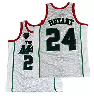 Design Bryant #24 Mamba The Grinc Basketball Jersey Snake Skin White S-6XL • $26.88