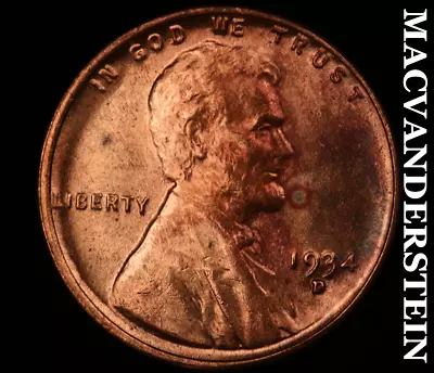 1934-D Lincoln Wheat Cent - Choice Brilliant Uncirculated  Lustrous  #U7510 • $18