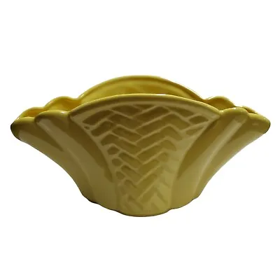Vintage RETRO ALAMO Pottery  #739 Yellow Vase Art Ware - 1950'S • $43.73